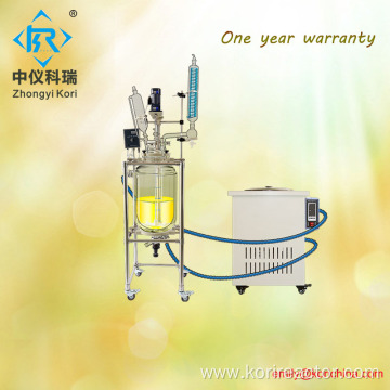 CE Certificated lab pilot plant chemical glass reactor